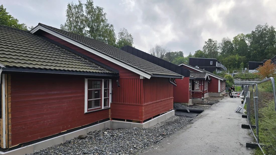 Emma Hjort barnehage før total rehabilitering, innvendig og utvendig