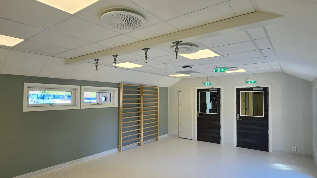 Lekerom ved Emma Hjort barnehage etter rehabilitering
